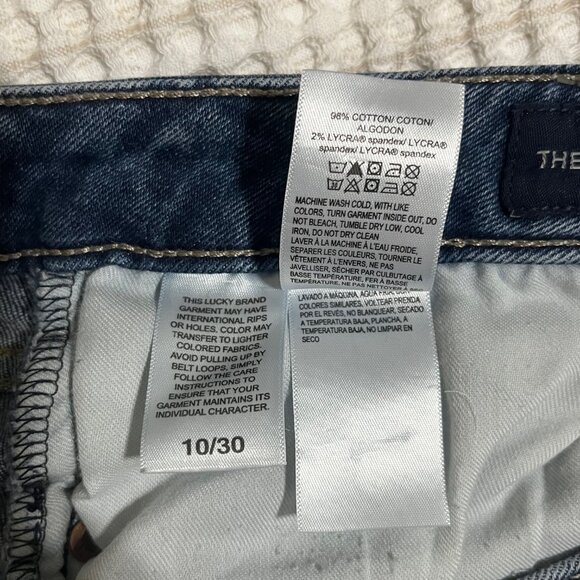 Lucky Brand The Roll Up Jean Shorts, Size 10 - Picture 4 of 6